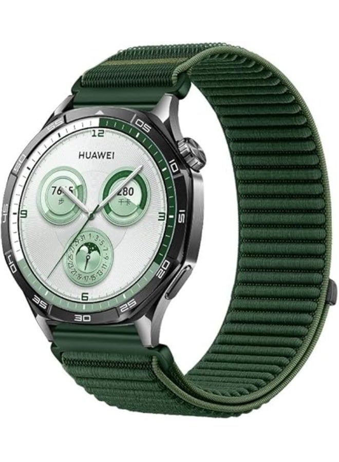 فكرة حلقة رياضية من فيكرا متوافقة مع ساعات هواوي GT4 و GT3 SE و GT2 برو مقاس 46 ملم، مصنوعة من النايلون للجنسين مقاس 22 ملم - Image 1